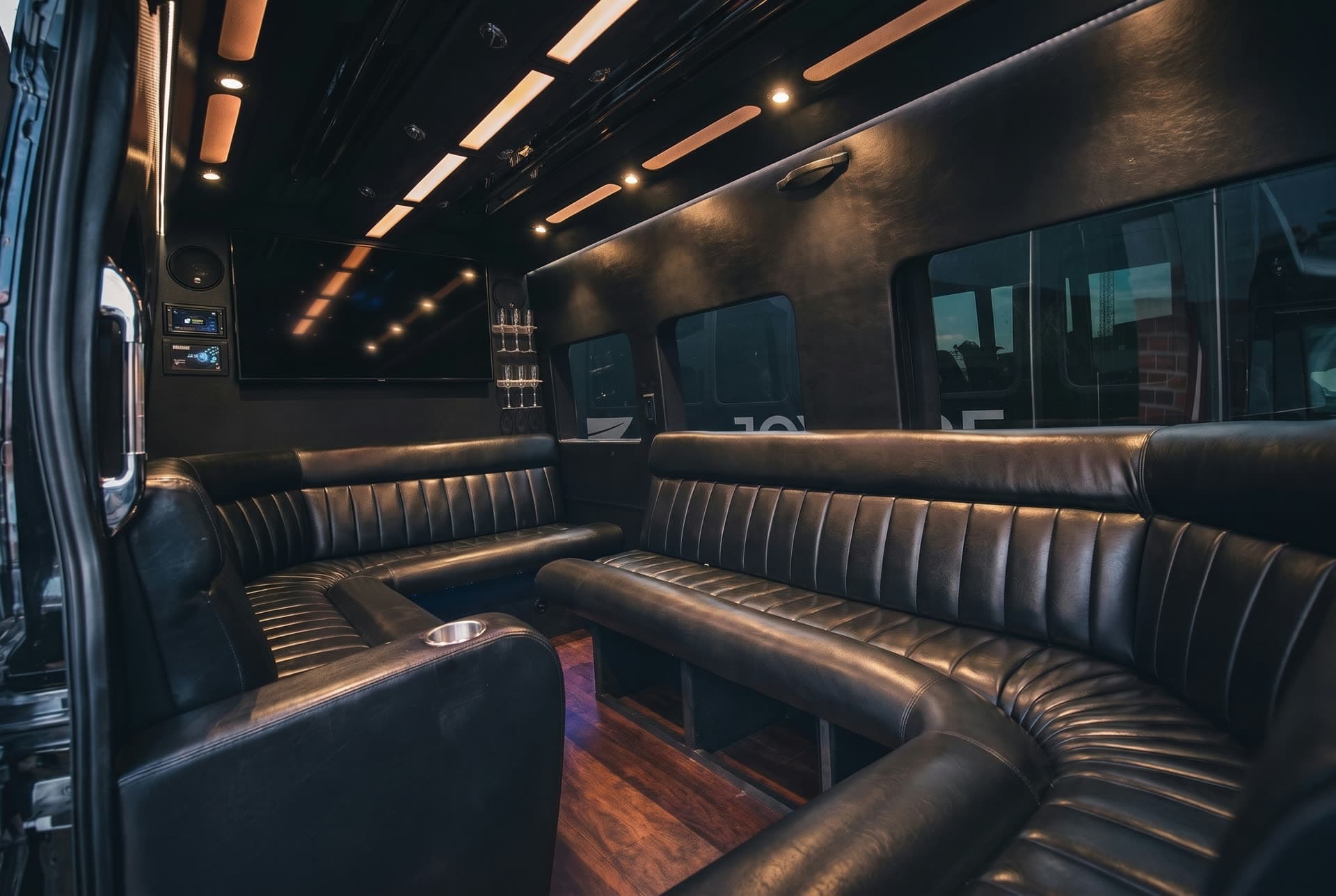 Transit interior, luxury limo rental in Barrie, Ontario (photo 1)